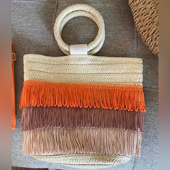Fringe straw bag - Picture 9 of 9